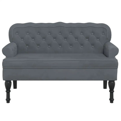 vidaXL Bench with Backrest Upholstered Bench Seating for Living Room Velvet - Furniture > Benches