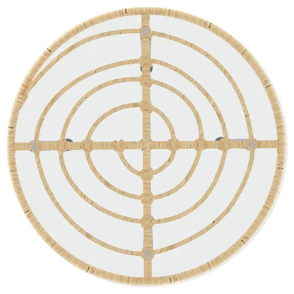 vidaXL Bistro Set Outdoor Patio Balcony Table and Chairs Rattan Look 5 Piece - Outdoor Furniture Set