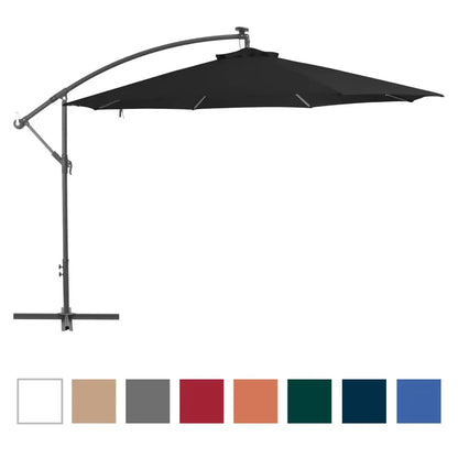vidaXL Cantilever Umbrella Tilting Parasol Outdoor Umbrella Patio Sunshade - blue - Umbrella
