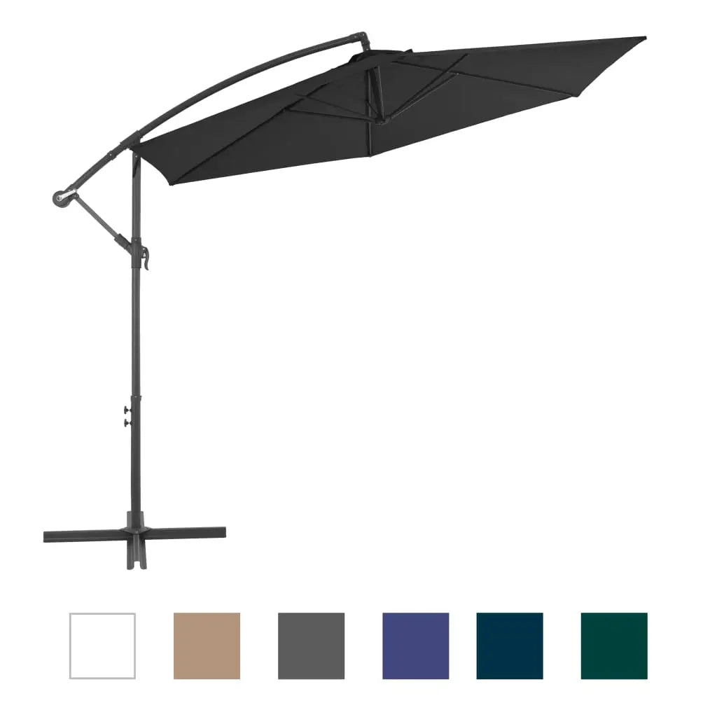 vidaXL Cantilever Umbrella Tilting Parasol Outdoor Umbrella Patio Sunshade - Outdoor Umbrella