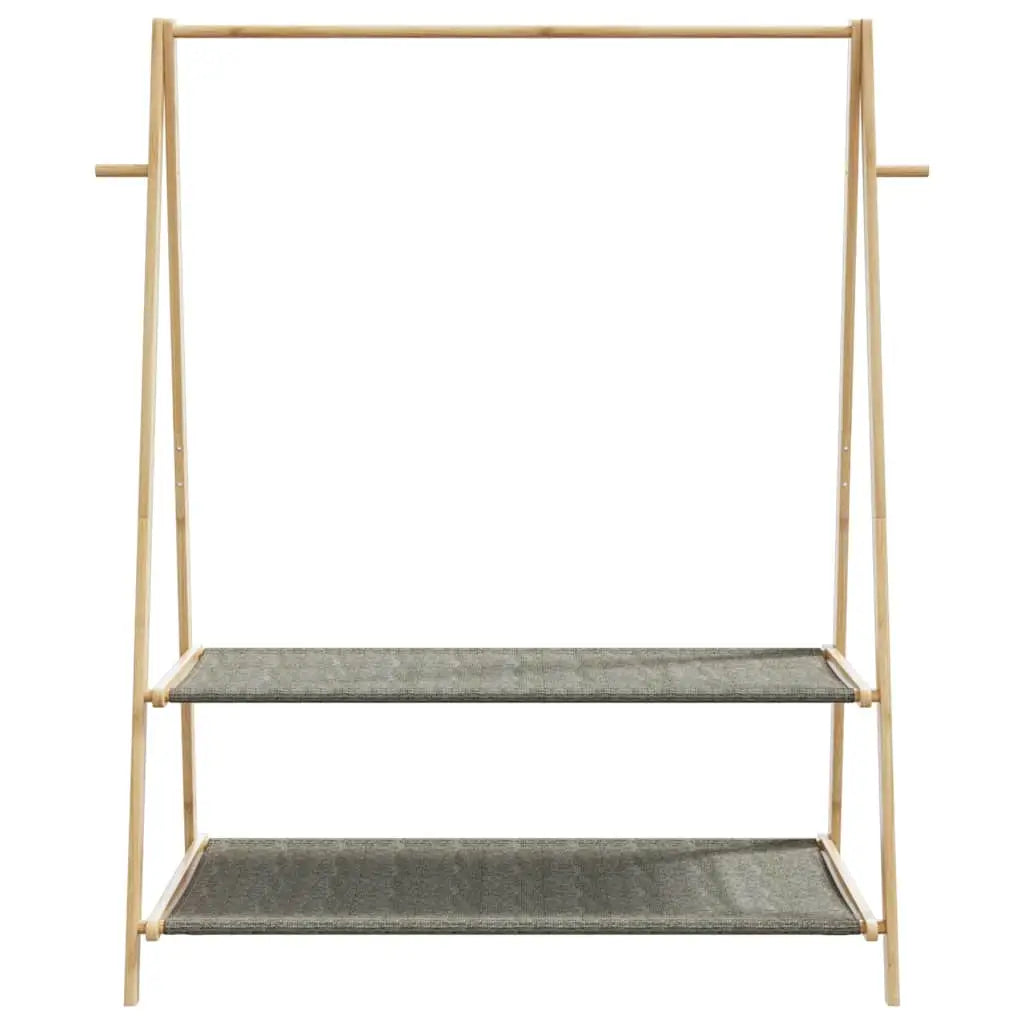 vidaXL Clothes Rack with Shelves 52’’x17.9’’x59.3’’ Bamboo - Home & Garden > Household Supplies > Storage &