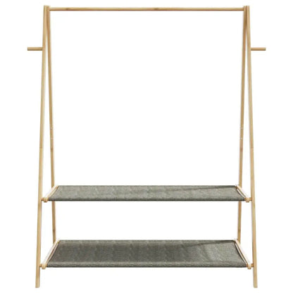 vidaXL Clothes Rack with Shelves 52’’x17.9’’x59.3’’ Bamboo - Home & Garden > Household Supplies > Storage &