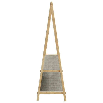vidaXL Clothes Rack with Shelves 52’’x17.9’’x59.3’’ Bamboo - Home & Garden > Household Supplies > Storage &
