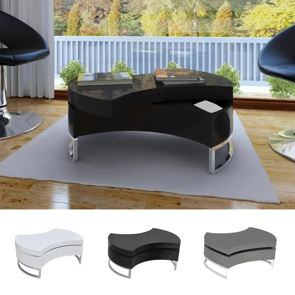 vidaXL Coffee Table Shape-Adjustable Side End Couch Storage Table Multi Colors - Furniture > Tables > Accent Tables >
