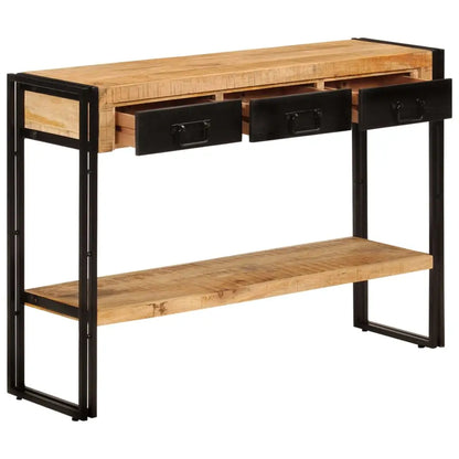 vidaXL Console Table 43.3’’x11.8’’x29.9’’ Solid Wood Mango - Furniture > Tables > Accent Tables > End Tables
