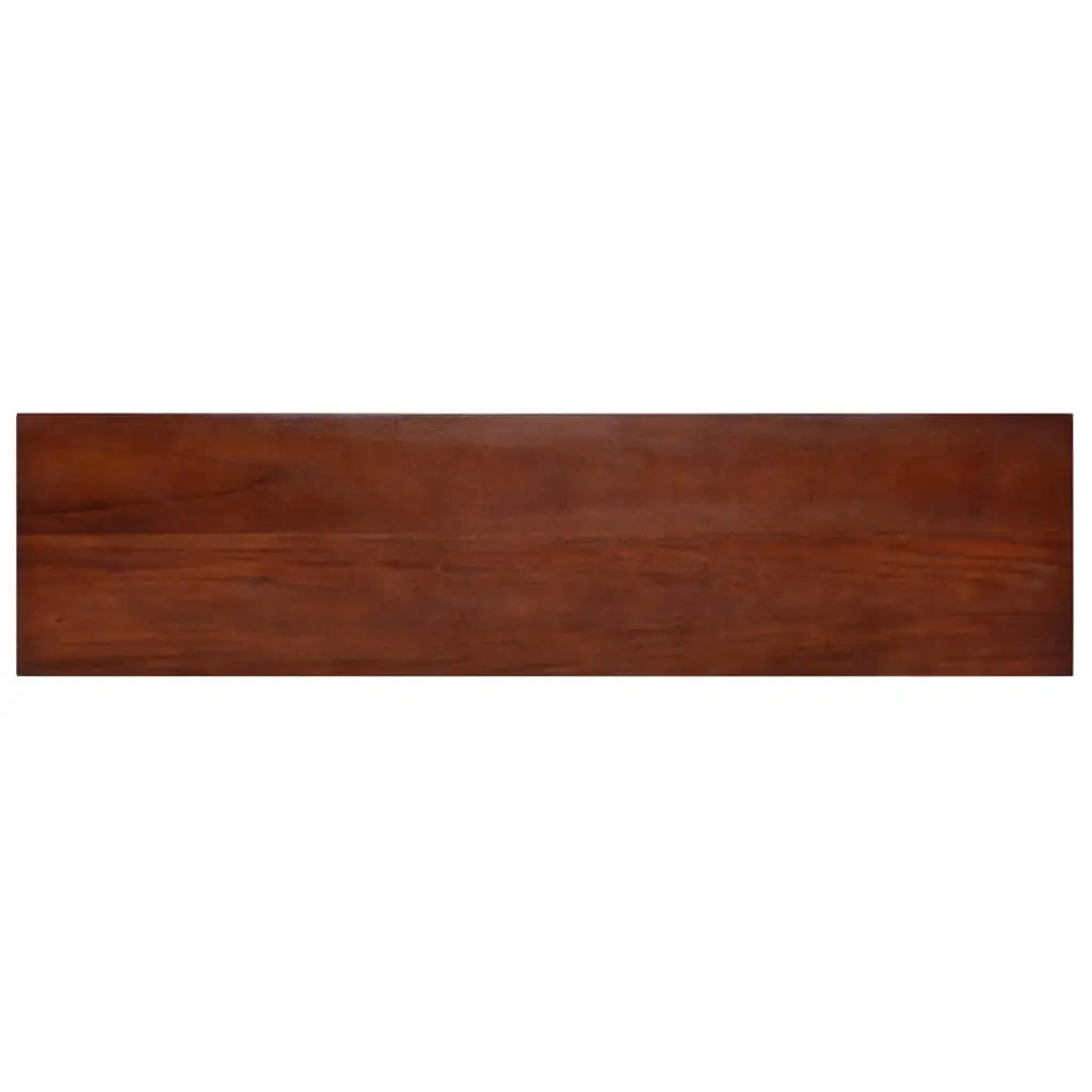 vidaXL Console Table Entryway Table Side Table with Shelf Solid Wood Mahogany - Black - Furniture > Tables > Accent