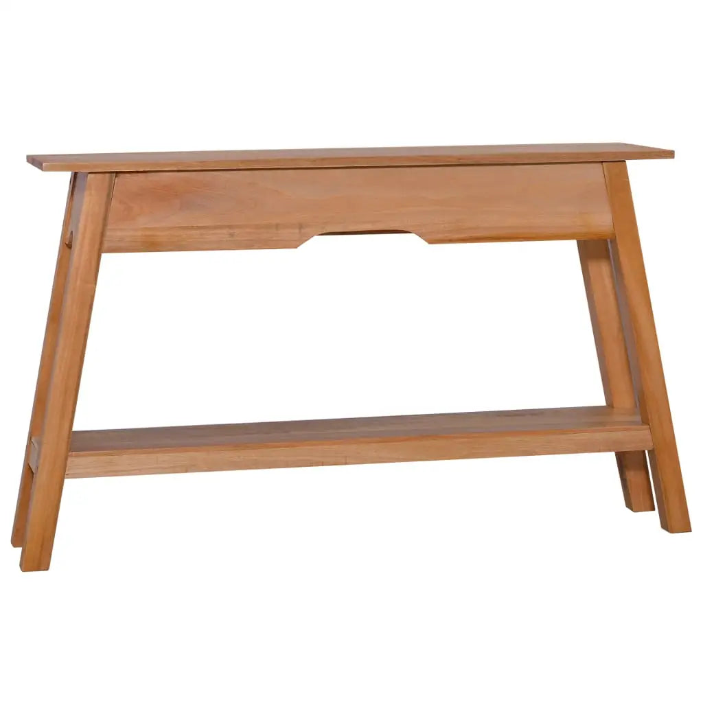 vidaXL Console Table Entryway Table Side Table with Shelf Solid Wood Mahogany - Black - Furniture > Tables > Accent