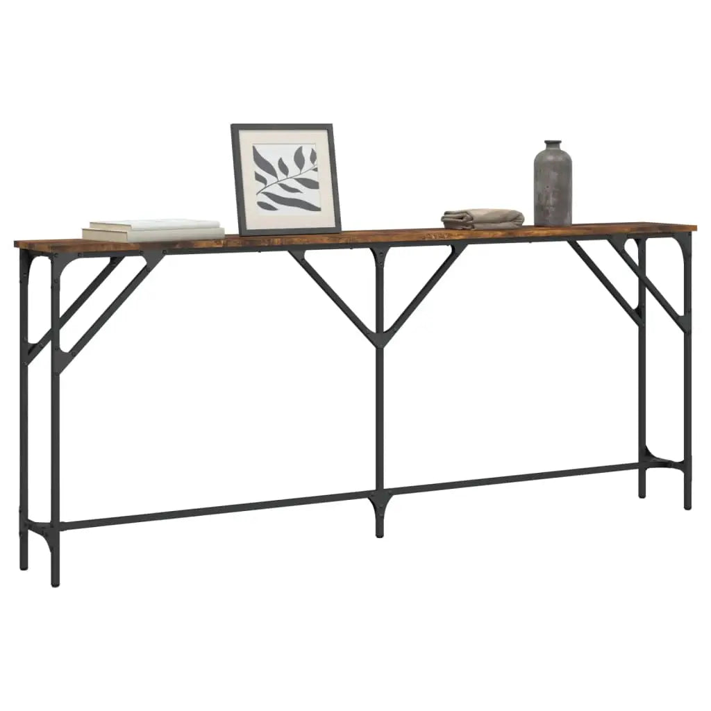 vidaXL Console Table Storage Side Sofa Desk for Living Room Engineered Wood - Furniture > Tables > Accent Tables > End