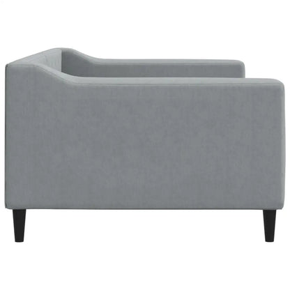 vidaXL Day Bed Light Gray 39.4’’x74.8’’ Twin Fabric - Furniture > Beds & Accessories > Beds & Bed Frames