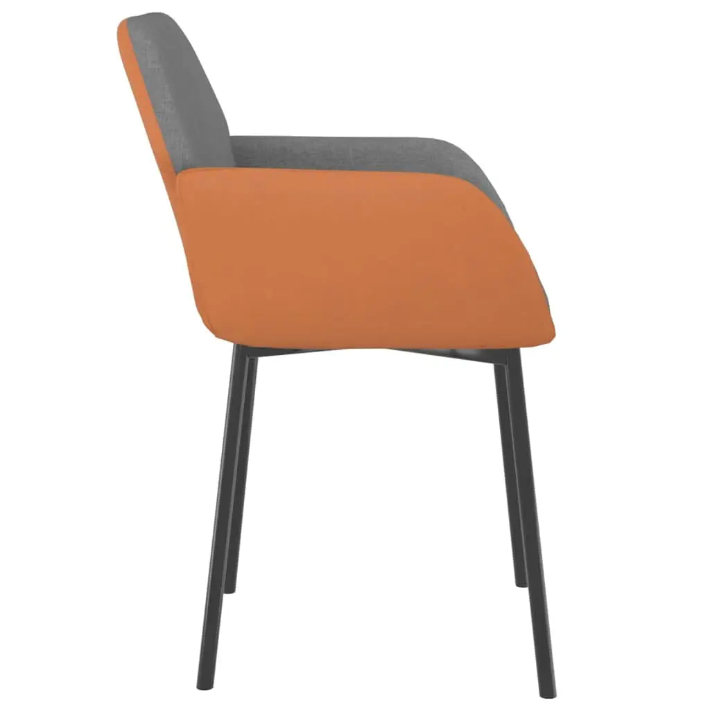 vidaXL Dining Chairs 2 Pcs Accent Upholstered Chair Fabric and Faux Leather - Furniture > Chairs > Kitchen & Dining