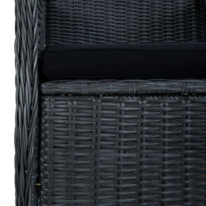 vidaXL Dining Set Outdoor Patio Garden Dinette Dark Gray/Light Gray 3/5 Piece - Dark gray / 5 - Furniture > Outdoor