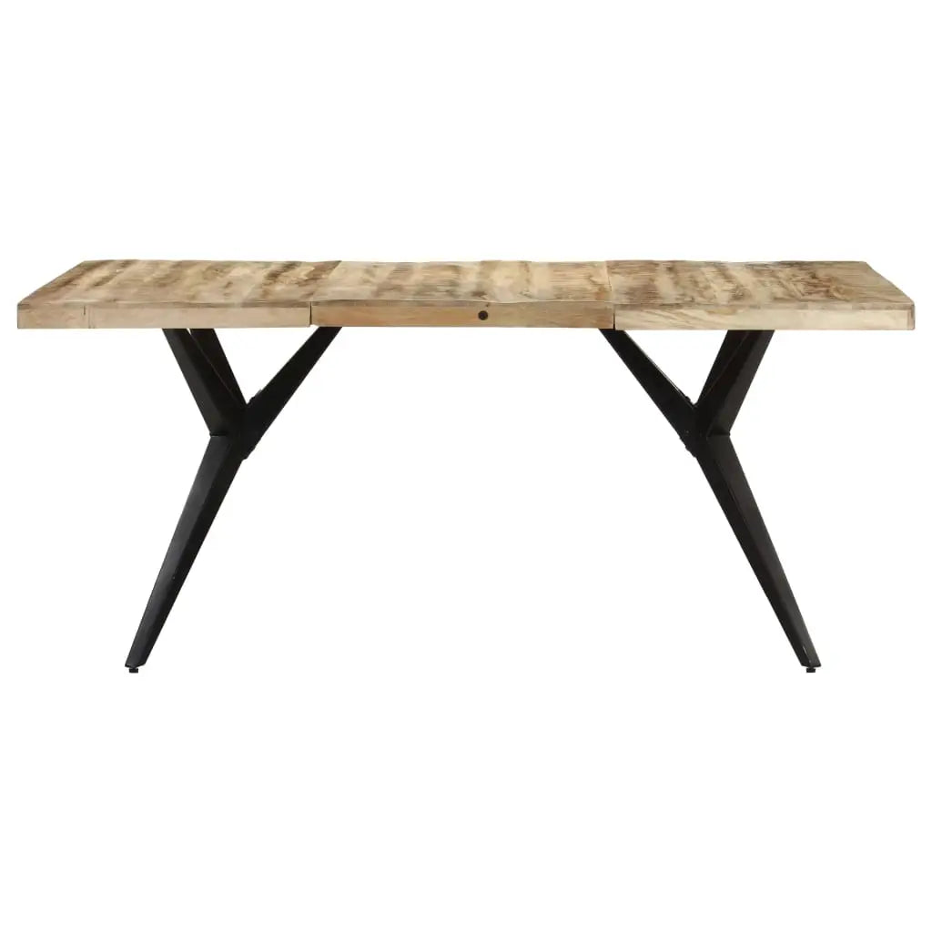 vidaXL Dining Table 63’’x31.5’’x29.9’’ Rough Mango Wood - Furniture > Tables > Kitchen & Dining Room Tables