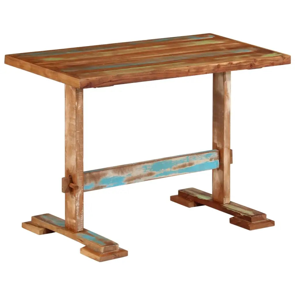 vidaXL Dining Table Kitchen Dining Room Dinner Table Solid Reclaimed Wood - 110 x 55 x 78 cm/ 1 pcs - Furniture >