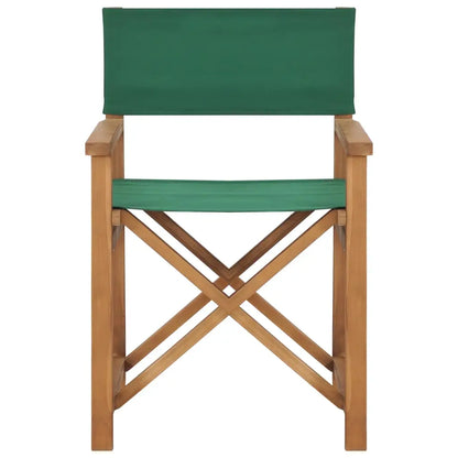 vidaXL Director’s Chair Outdoor Garden Foldable Camping Chair Solid Wood Teak - Outdoor Chair