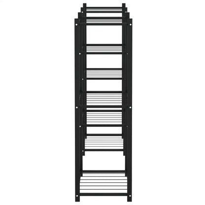 vidaXL Flower Stand 32.7’’x9.8’’x31.5’’ Black Iron - Home & Garden > Lawn & Garden > Gardening > Plant Stands