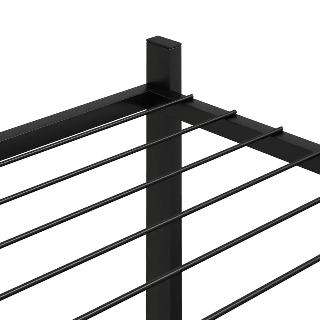 vidaXL Flower Stand 32.7’’x9.8’’x31.5’’ Black Iron - Home & Garden > Lawn & Garden > Gardening > Plant Stands