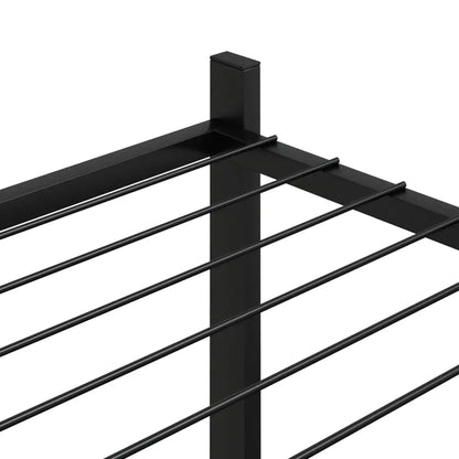 vidaXL Flower Stand 32.7’’x9.8’’x31.5’’ Black Iron - Home & Garden > Lawn & Garden > Gardening > Plant Stands