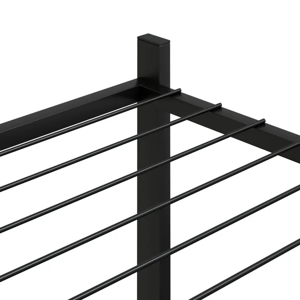 vidaXL Flower Stand with Wheels 32.7’’x9.8’’x40.7’’ Black Iron - Home & Garden > Lawn & Garden > Gardening > Plant