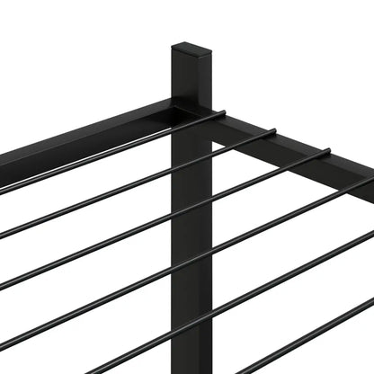 vidaXL Flower Stand with Wheels 32.7’’x9.8’’x40.7’’ Black Iron - Home & Garden > Lawn & Garden > Gardening > Plant