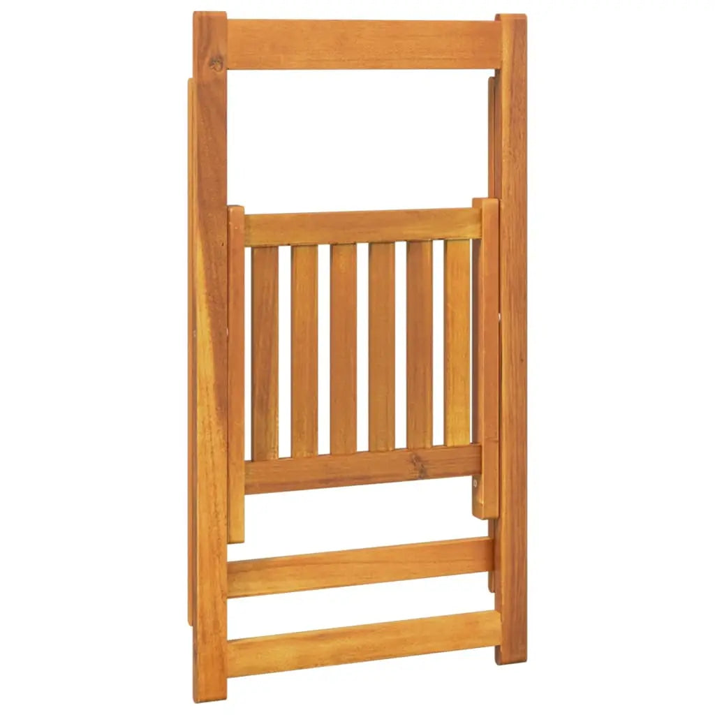 vidaXL Folding Chair Patio Furniture Wooden Dining Chair Solid Wood Acacia - Folding Chair