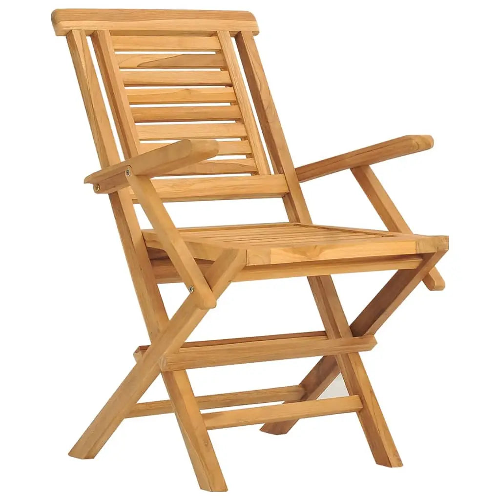 vidaXL Folding Patio Chairs 6 pcs 22’’x24.8’’x35.4’’ Solid Wood Teak - Outdoor Chairs