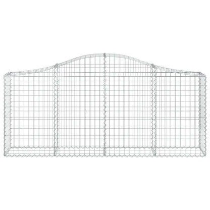 vidaXL Gabion Basket Arched Gabion Basket Planter for Flower Galvanized Iron - Home & Garden > Lawn & Garden >