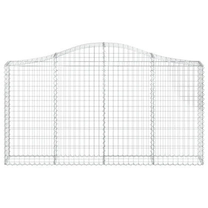 vidaXL Gabion Basket Arched Gabion Basket Planter for Flower Galvanized Iron - Home & Garden > Lawn & Garden >