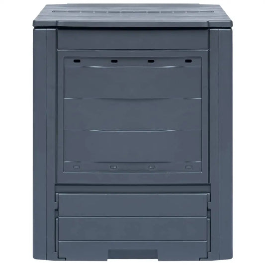 vidaXL Garden Composter Gray 23.6’’x23.6’’x28.7’’ 68.7 gal - Home & Garden > Lawn & Garden > Gardening > Composting >