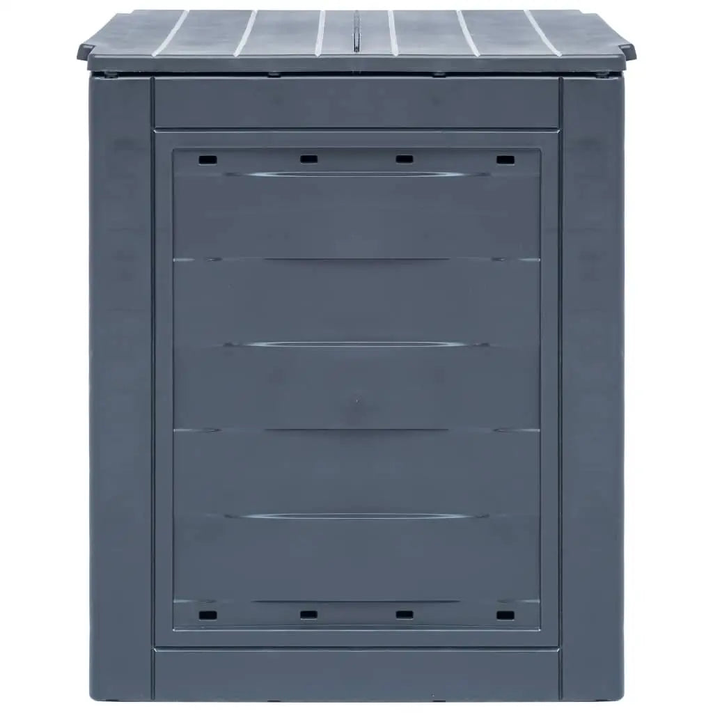 vidaXL Garden Composter Gray 23.6’’x23.6’’x28.7’’ 68.7 gal - Home & Garden > Lawn & Garden > Gardening > Composting >