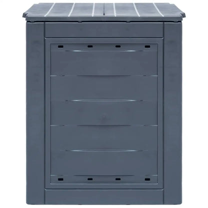vidaXL Garden Composter Gray 23.6’’x23.6’’x28.7’’ 68.7 gal - Home & Garden > Lawn & Garden > Gardening > Composting >