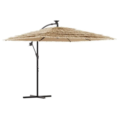 vidaXL Garden Parasol with Steel Pole Umbrella Sunshade Outdoor Patio Beach - Outdoor Umbrella