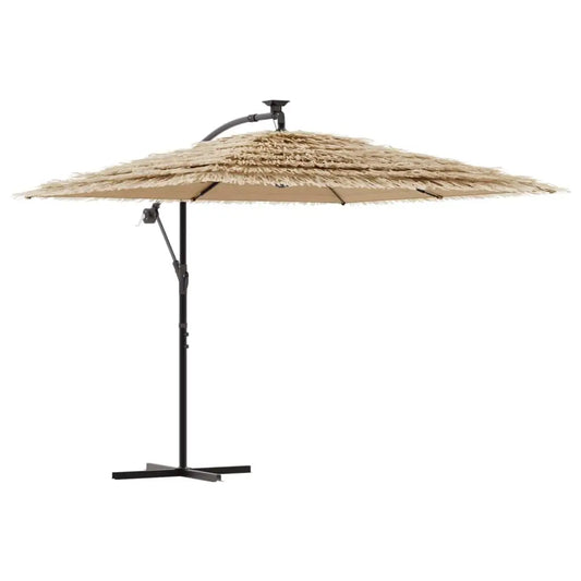 vidaXL Garden Parasol with Steel Pole Umbrella Sunshade Outdoor Patio Beach - Outdoor Umbrella