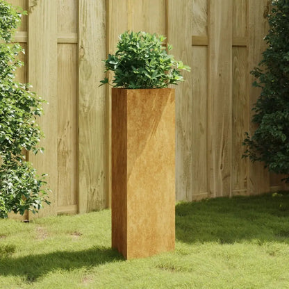 vidaXL Garden Planter 11.8’’x10.2’’x29.5’’ Corten Steel - Home & Garden > Lawn & Garden > Gardening > Pots & Planters