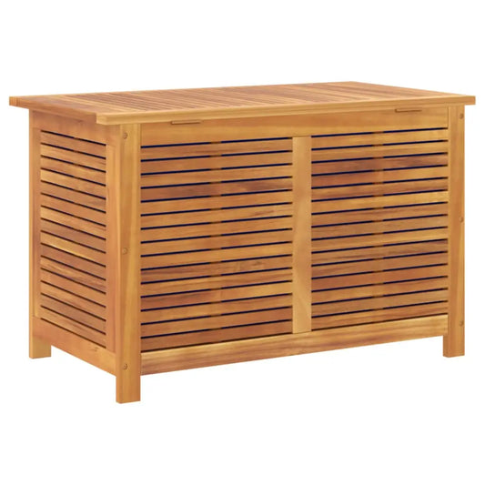 vidaXL Garden Storage Box with Louver Outdoor Furniture Solid Wood Acacia - Storage Box