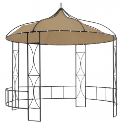 vidaXL Gazebo Outdoor Canopy Party Tent Patio Pavilion Shade with Roof Round-1