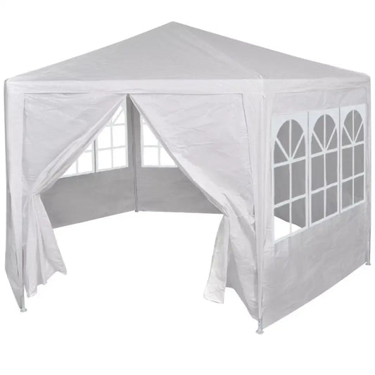 vidaXL Gazebo Outdoor Canopy Tent Patio Pavilion Sunshade with 6 Side Walls - Blue - Canopy