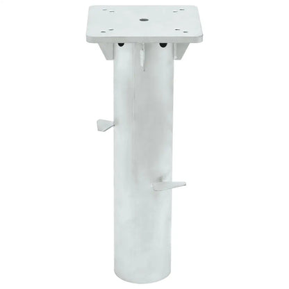 vidaXL In-Ground Parasol Base Silver 6.3’’x6.3’’x15.6’’ Steel - Umbrella Base