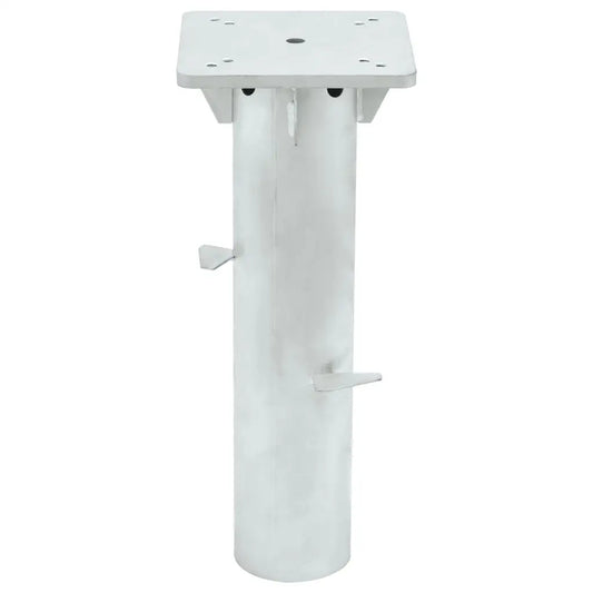 vidaXL In-Ground Parasol Base Silver 6.3’’x6.3’’x15.6’’ Steel - Umbrella Base