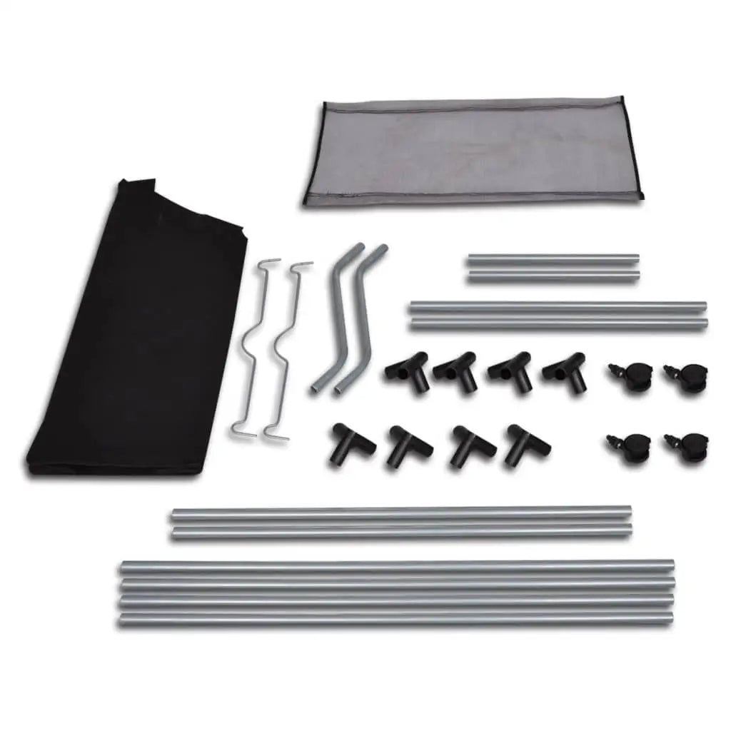 vidaXL Laundry Sorters with Bags 2 pcs Black and Gray - Home & Garden > Household Supplies > Laundry Supplies > Laundry