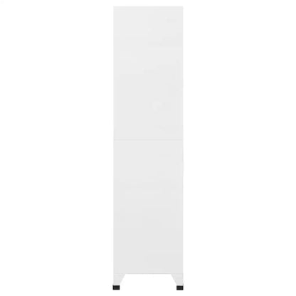 vidaXL Locker Cabinet White 35.4’’x17.7’’x70.9’’ Steel - Furniture > Cabinets & Storage > Storage Cabinets & Lockers