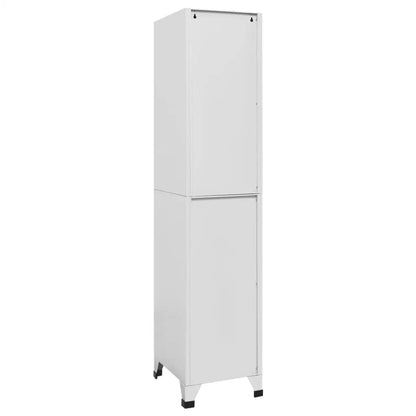 vidaXL Locker Cabinet with 2 Compartments 15’’x17.7’’x70.9’’ - Furniture > Cabinets & Storage > Storage Cabinets &