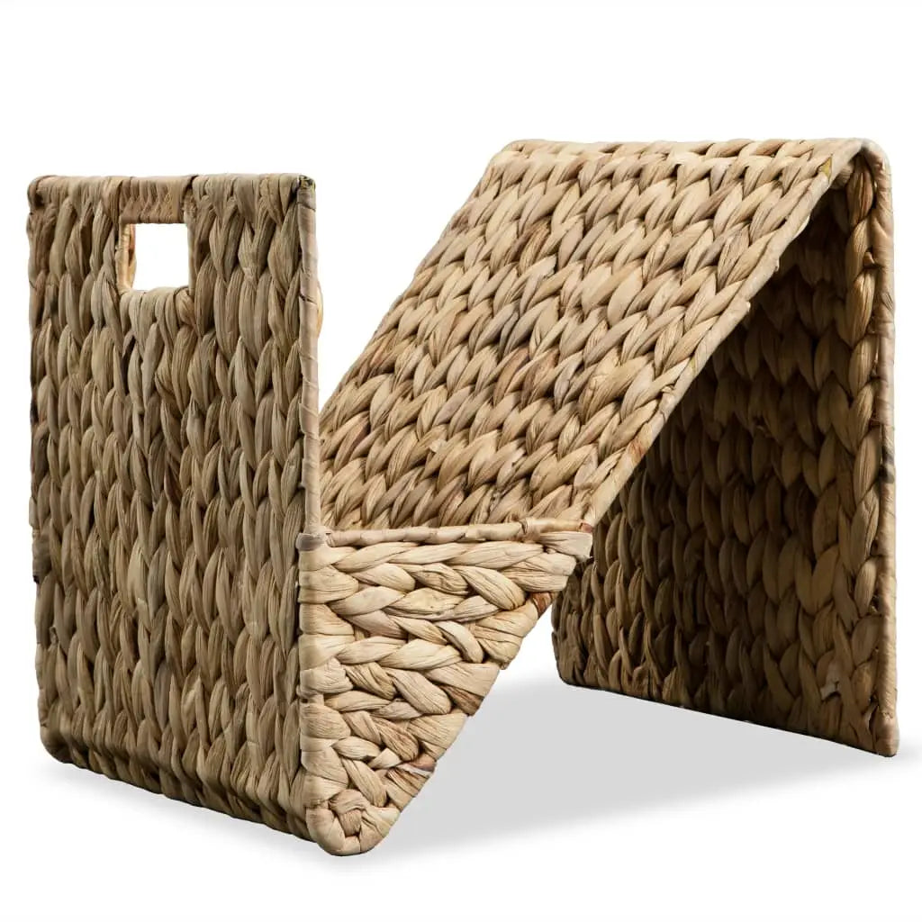 vidaXL Magazine Holder 12.2’’x12.2’’x12.2’’ Water Hyacinth - Furniture > Cabinets & Storage > Magazine Racks
