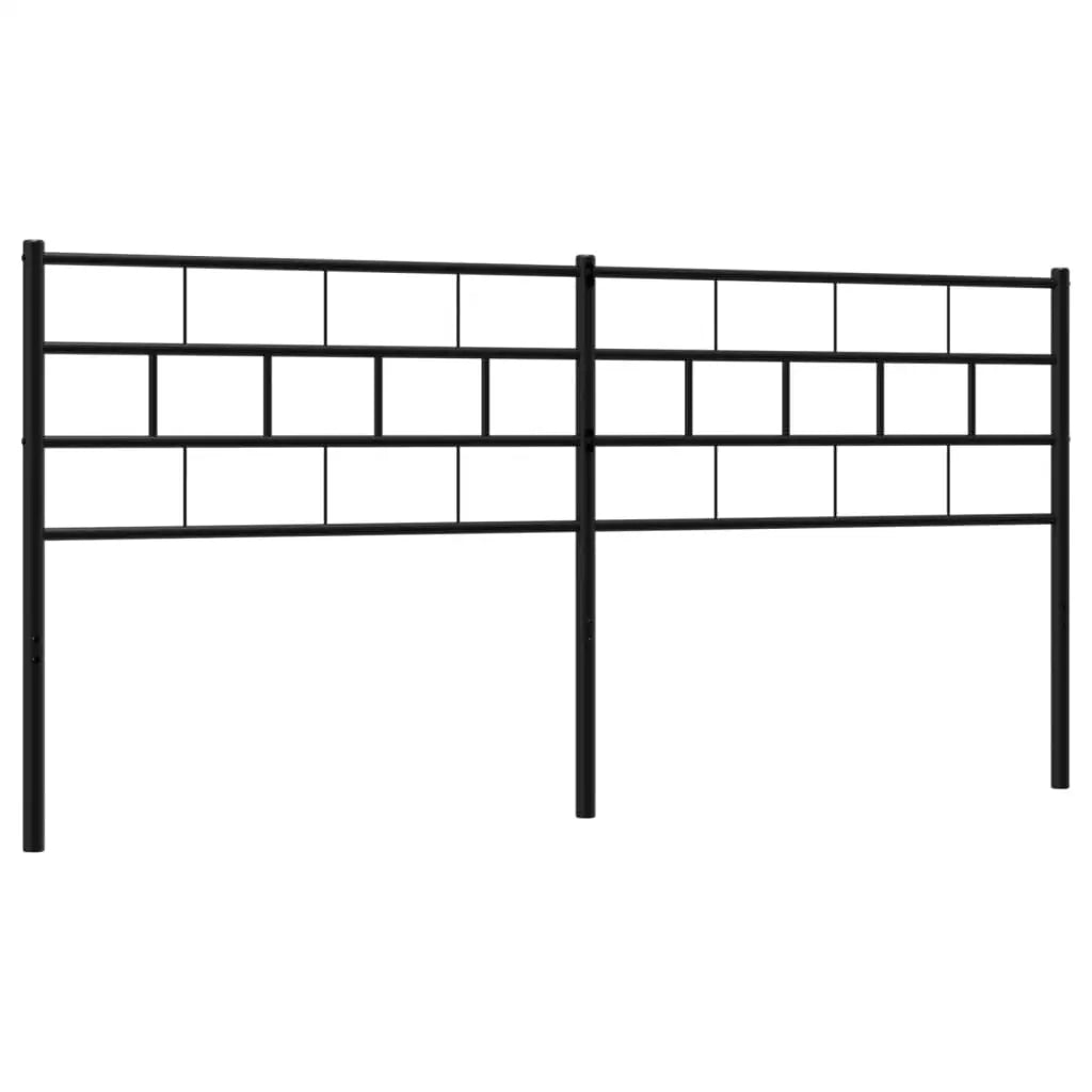 vidaXL Metal Headboard Black 70.9’’ - Furniture > Beds & Accessories > Headboards & Footboards