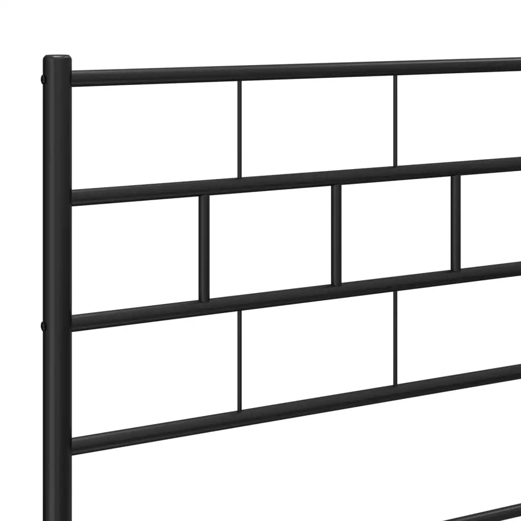 vidaXL Metal Headboard Black 70.9’’ - Furniture > Beds & Accessories > Headboards & Footboards