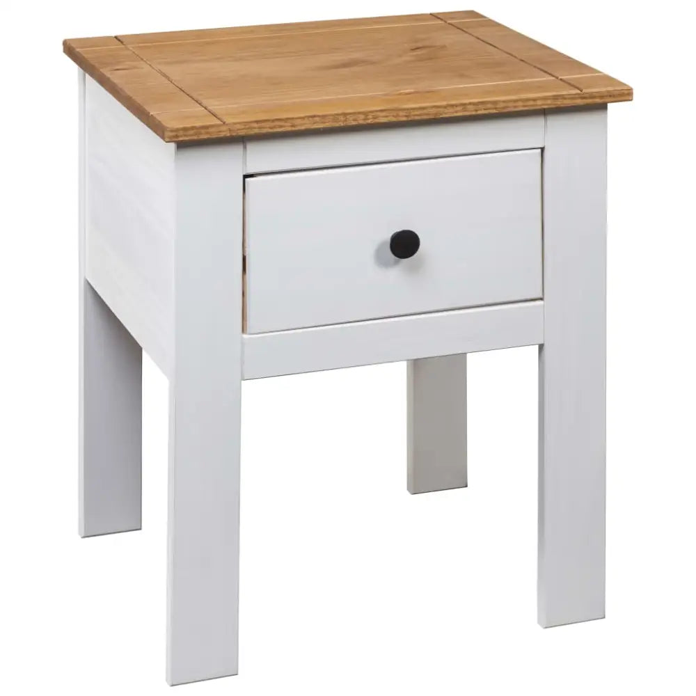 vidaXL Nightstand Bedside Cabinet Nightstand with Drawer Pine Panama Range