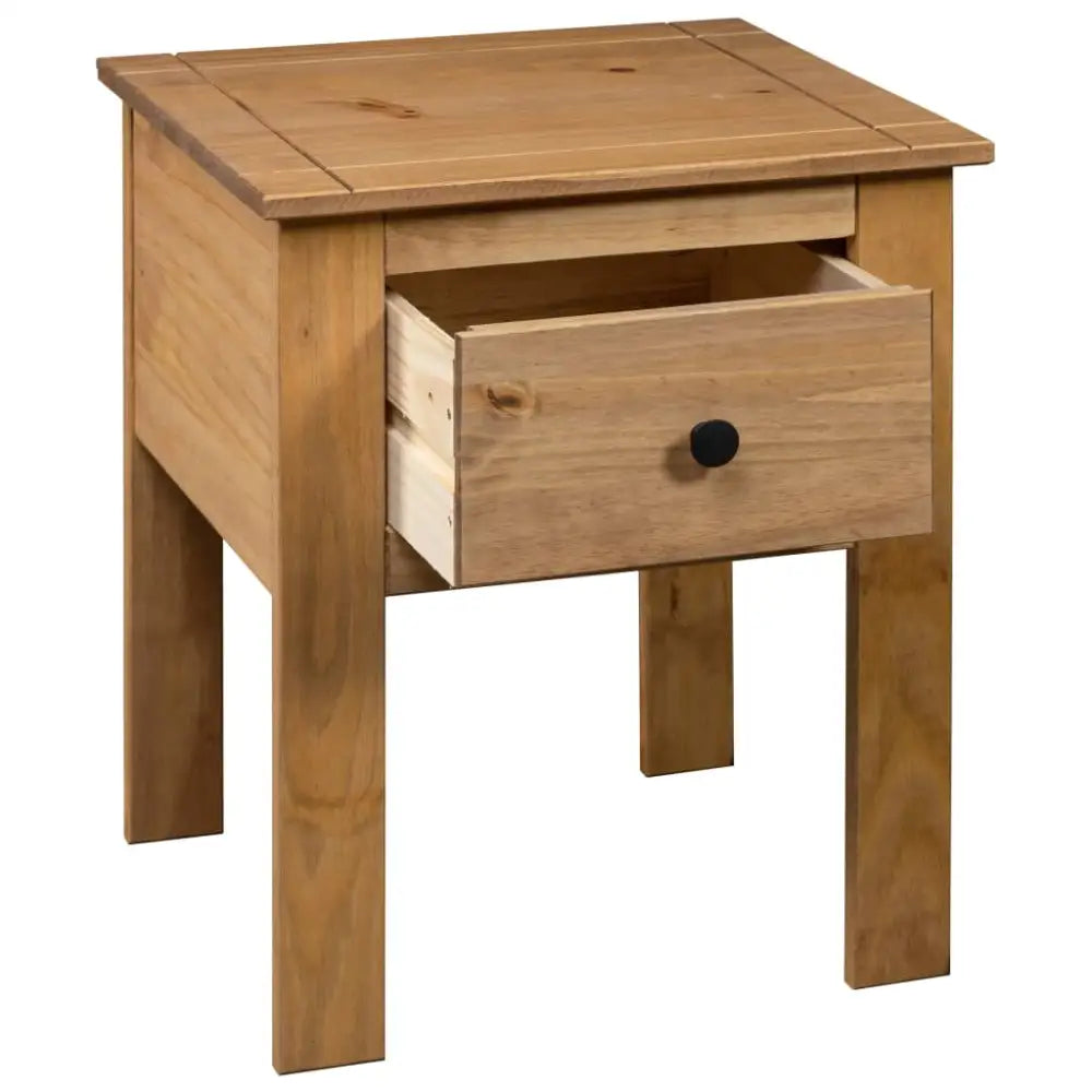 vidaXL Nightstand Bedside Cabinet Nightstand with Drawer Pine Panama Range