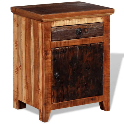 vidaXL Nightstand Solid Acacia Reclaimed Wood - Nightstand