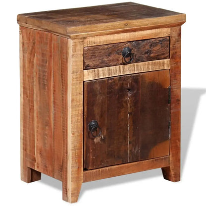 vidaXL Nightstand Solid Acacia Reclaimed Wood - Nightstand