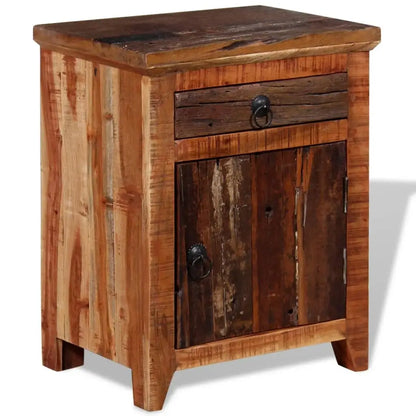 vidaXL Nightstand Solid Acacia Reclaimed Wood - Nightstand