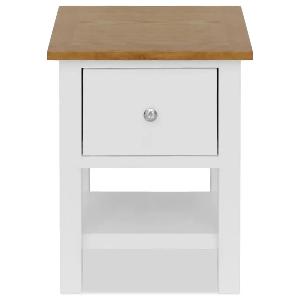 vidaXL Nightstands 2 pcs 14.2’’x11.8’’x18.5’’ Solid Oak Wood - Nightstands